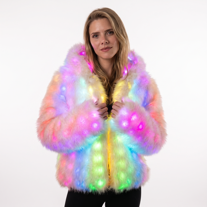 GLOWMANE LED Fur Jacket