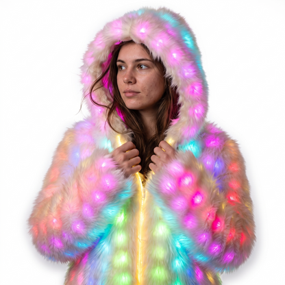 GLOWMANE LED Fur Jacket